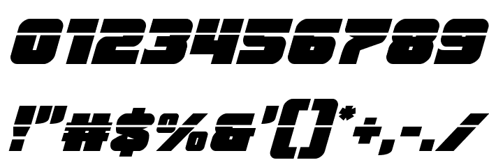Justice Laser Font OTHER CHARS