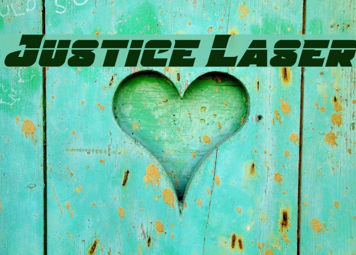 Justice Laser Font examples