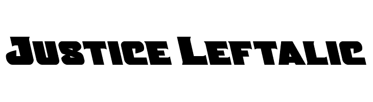 Justice Leftalic  Frei Schriftart Herunterladen