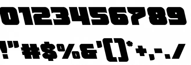 Justice Leftalic Font OTHER CHARS