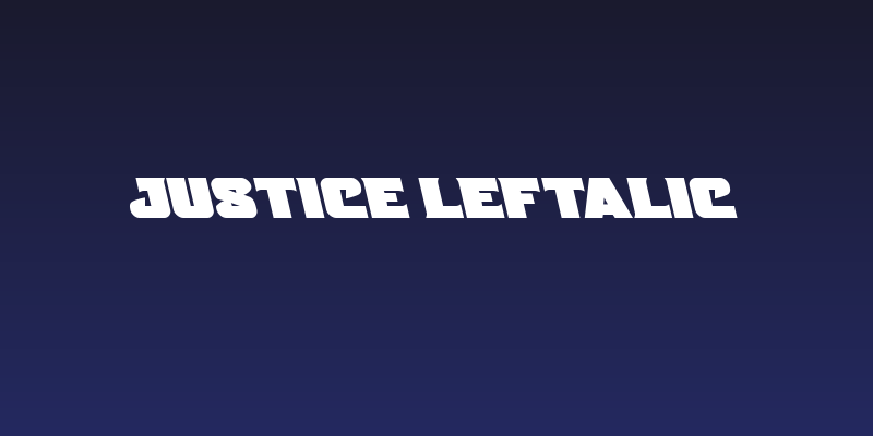 Justice Leftalic Social Header