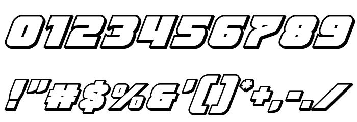 Justice Outline Italic Font OTHER CHARS
