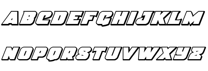 Justice Outline Italic Font LOWERCASE