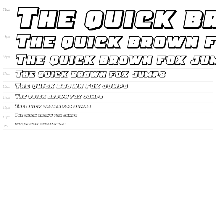 Justice Outline Semi-Italic Waterfall