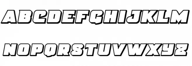 Justice Outline Semi-Italic Font Litere mici