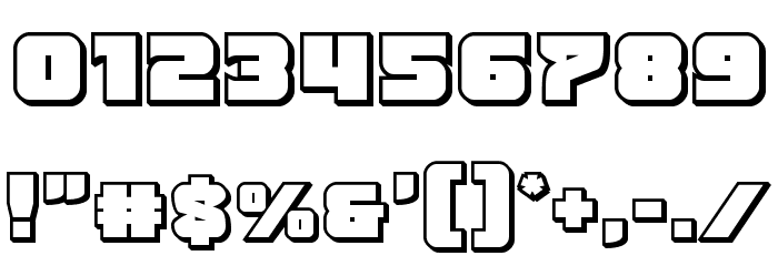 Justice Outline Straight Font OTHER CHARS
