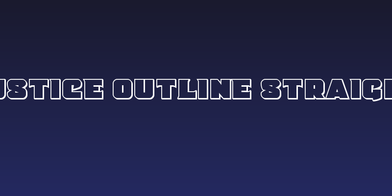 Justice Outline Straight Social Header