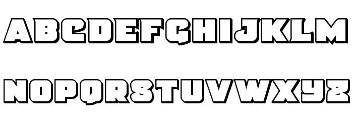 Justice Outline Straight Font LOWERCASE