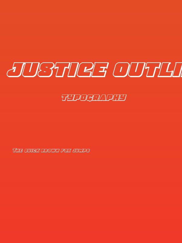 Justice Outline Poster
