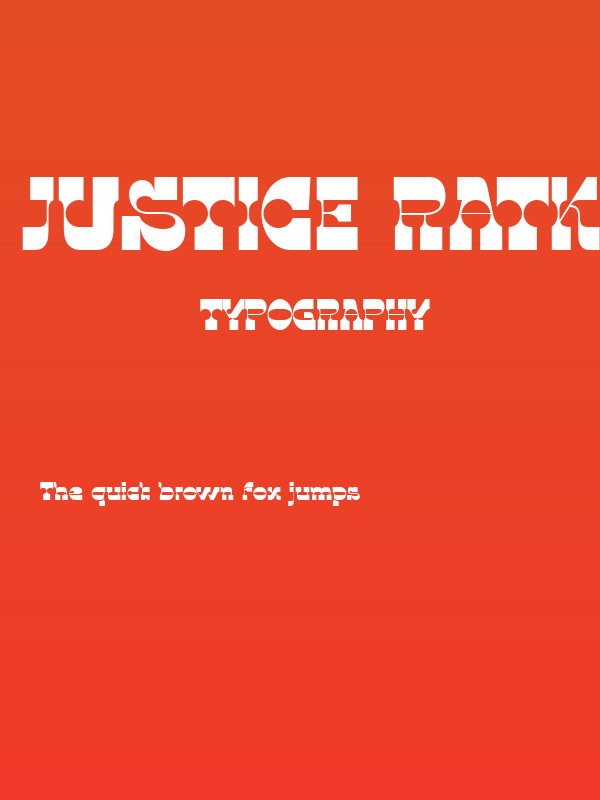 Justice Ratkati Bold Poster