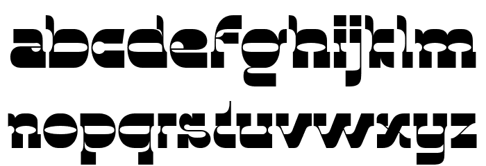 Justice Ratkati Bold Font LOWERCASE