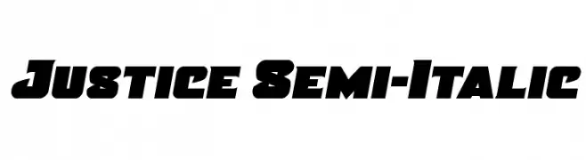 Justice Semi-Italic  Fuentes Gratis Descargar