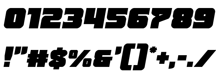 Justice Semi-Italic Font OTHER CHARS