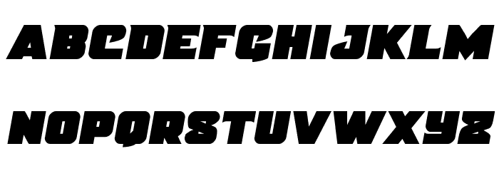 Justice Semi-Italic Font LOWERCASE