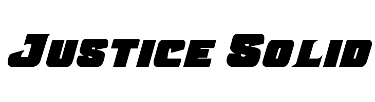 Justice Solid  Скачать бесплатные шрифты