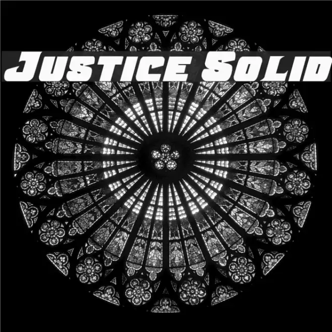Justice Solid Font examples