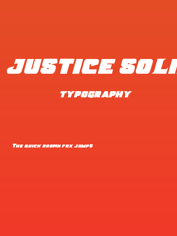 Justice Solid Poster