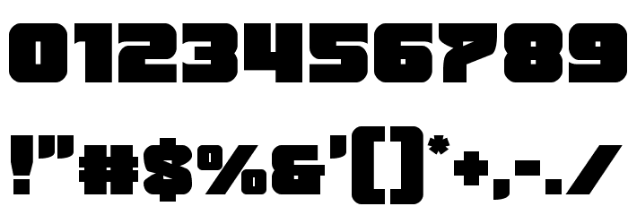 Justice Straight Font OTHER CHARS