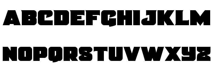 Justice Straight Font UPPERCASE