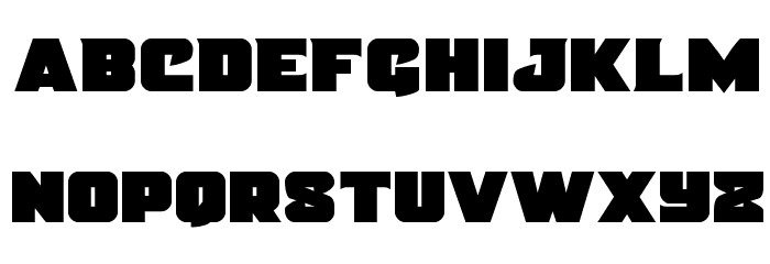 Justice Straight Font LOWERCASE
