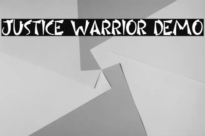 Justice Warrior Demo Font examples
