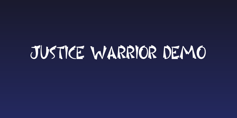 Justice Warrior Demo Social Header