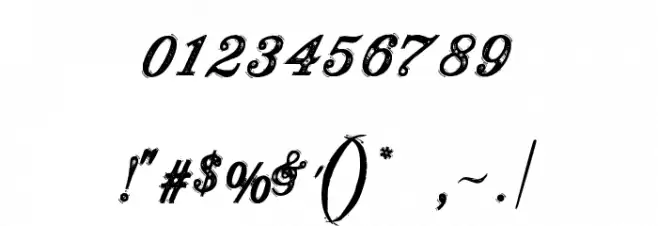 Justice by Dirt2 Font OTHER CHARS