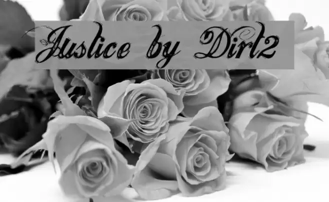 Justice by Dirt2 Font examples
