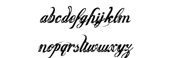 Justice by Dirt2 Font LOWERCASE