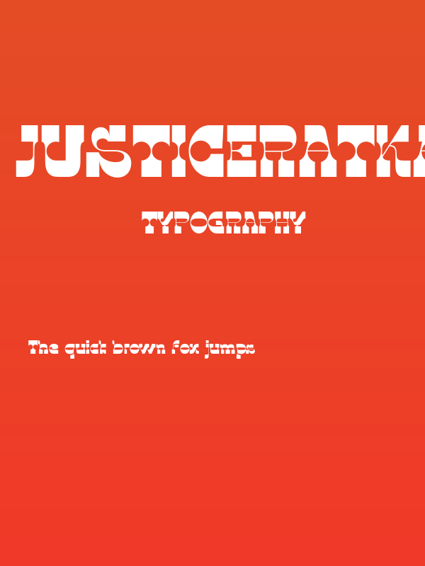 JusticeRatkati-Bold Poster