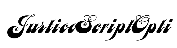 JusticeScriptOpti Font