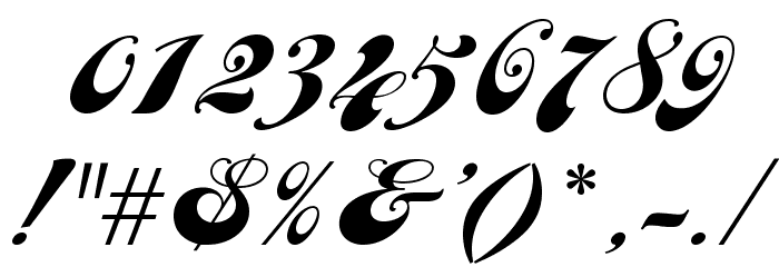 JusticeScriptOpti Font OTHER CHARS