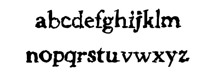 JusticeWanted Font LOWERCASE