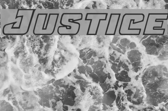 Justice Font examples