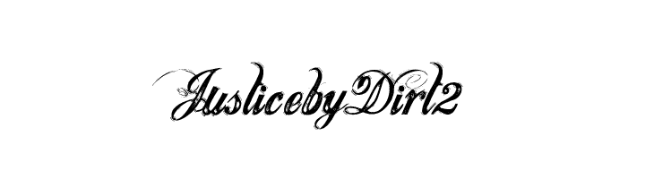 JusticebyDirt2 Font