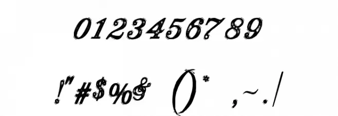 JusticebyDirt2 Font OTHER CHARS