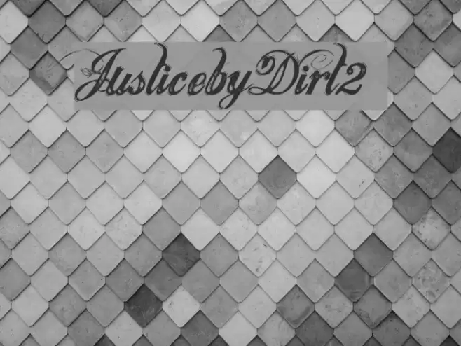 JusticebyDirt2 Font examples