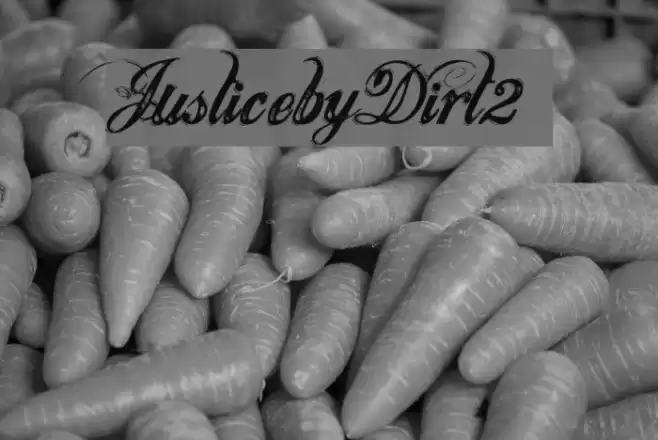 JusticebyDirt2 Font examples