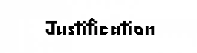Justification  नि: शुल्क फ़ॉन्ट्स डाउनलोड