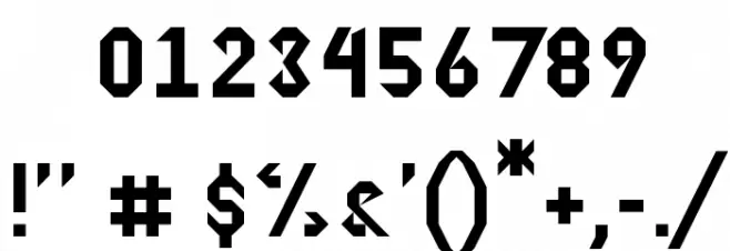 Justification Font OTHER CHARS