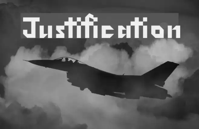 Justification Font examples