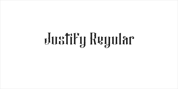 Justify Regular Logo