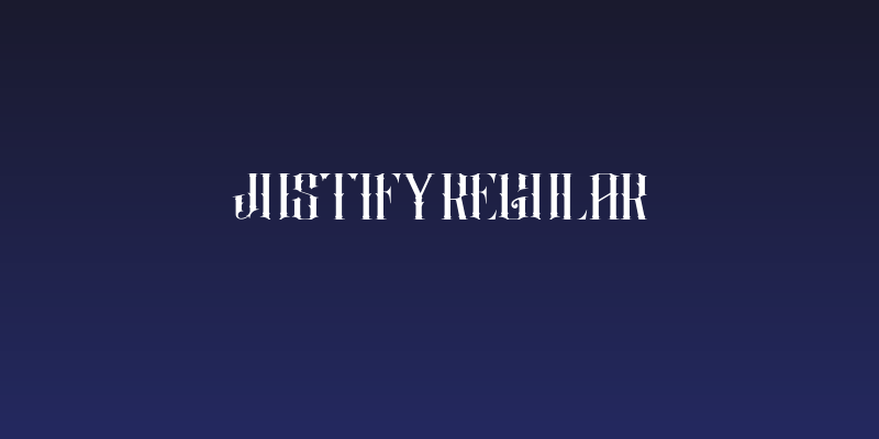 Justify Regular Social Header