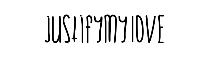 JustifyMyLove  Frei Schriftart Herunterladen