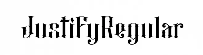 JustifyRegular  Frei Schriftart Herunterladen