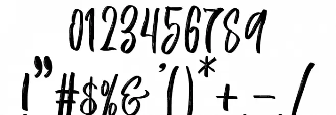 Justin-Medium Font OTHER CHARS