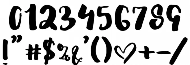 JustinRoad Font OTHER CHARS