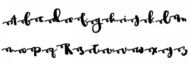 JustinRoad 字体 大写