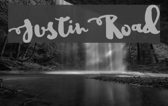 JustinRoad Font examples