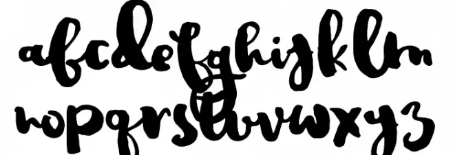 JustinRoad फ़ॉन्ट लोअरकेस